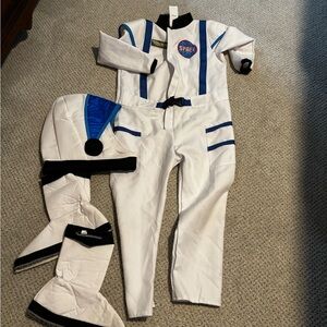 Kids White and Blue Space Costume